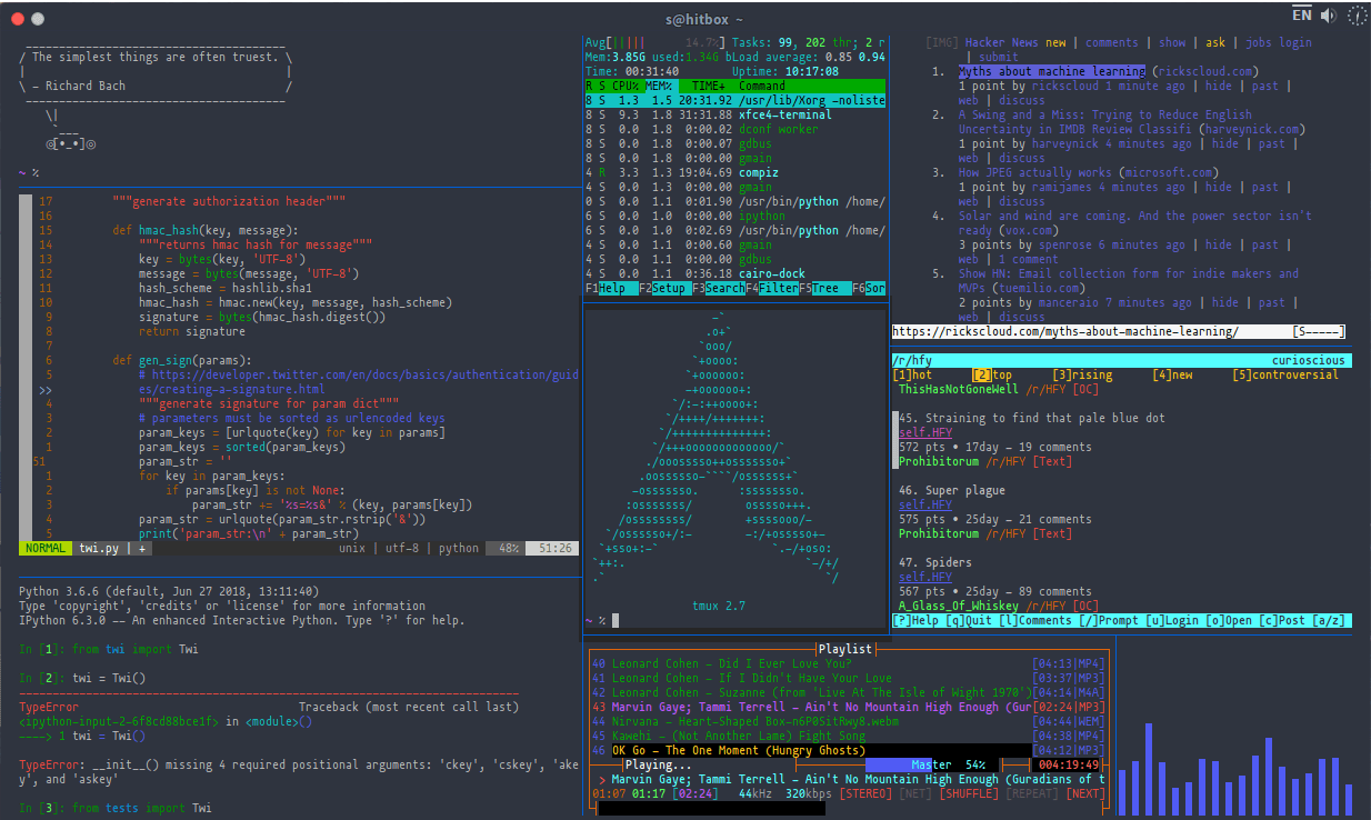 tmux-geekery